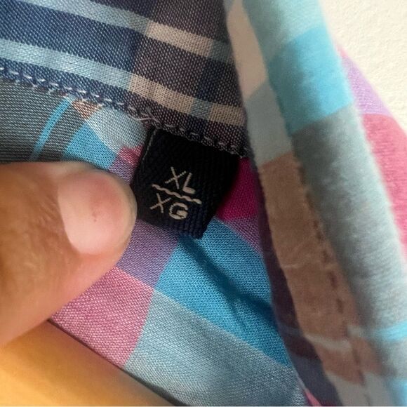 Massimo Dutti Men's XL Lonsleeve Collared Button Down Shirt Plaid Pink Blue - Picture 4 of 8